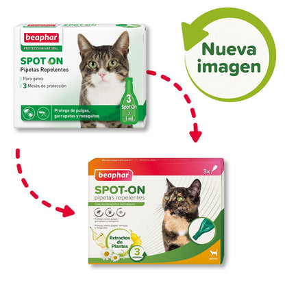 Natürliche Parasitenabwehr-Pipetten für Katzen 3x1 ml