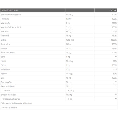 Piel cabello uñas 60cap Pure Encapsulations