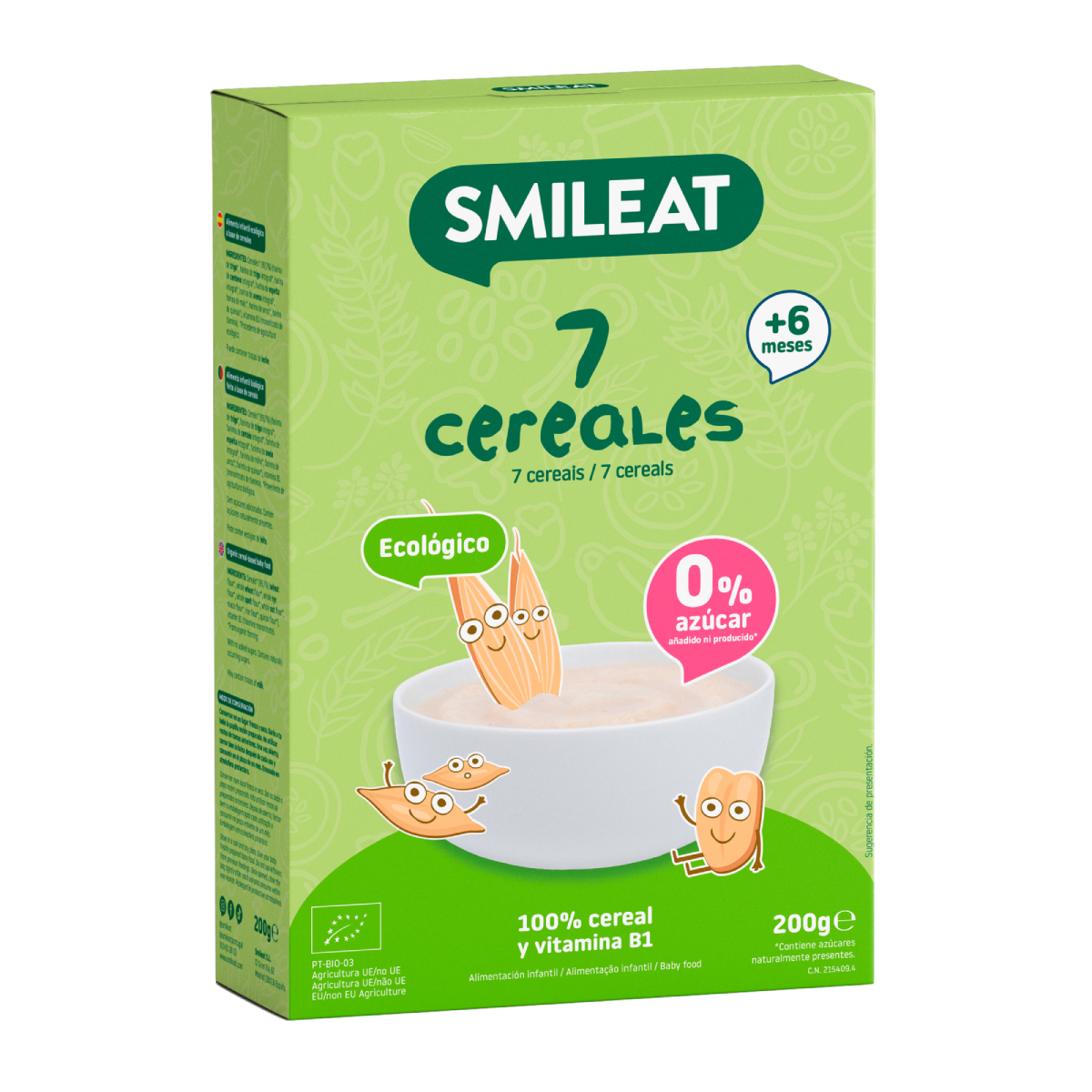 Zestaw 6x Kasza 7-zbożowa Eco Smileat 200 g