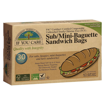 Papieren zakjes voor broodjes If You Care 30 stuks