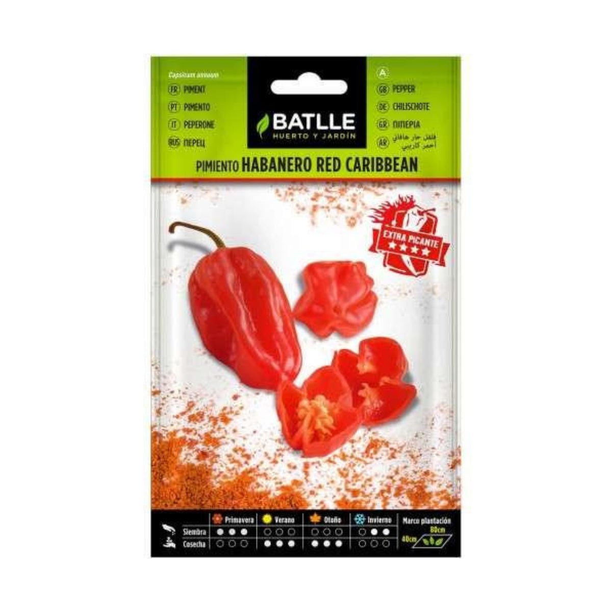 Graines de piment Habanero Red Caribean Batlle
