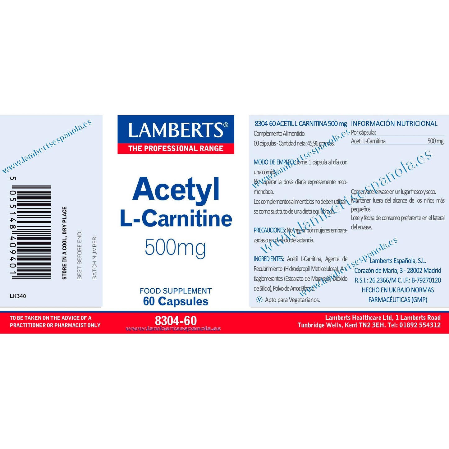 Acetyl-L-carnitine Lamberts