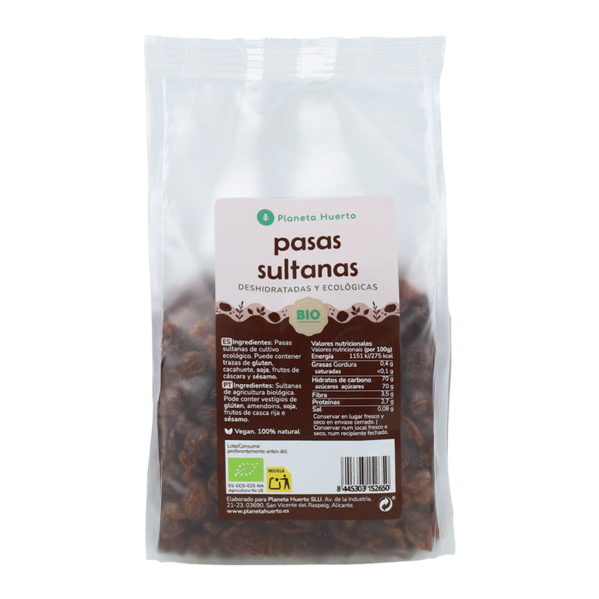 Sultaninen ECO Planeta Huerto