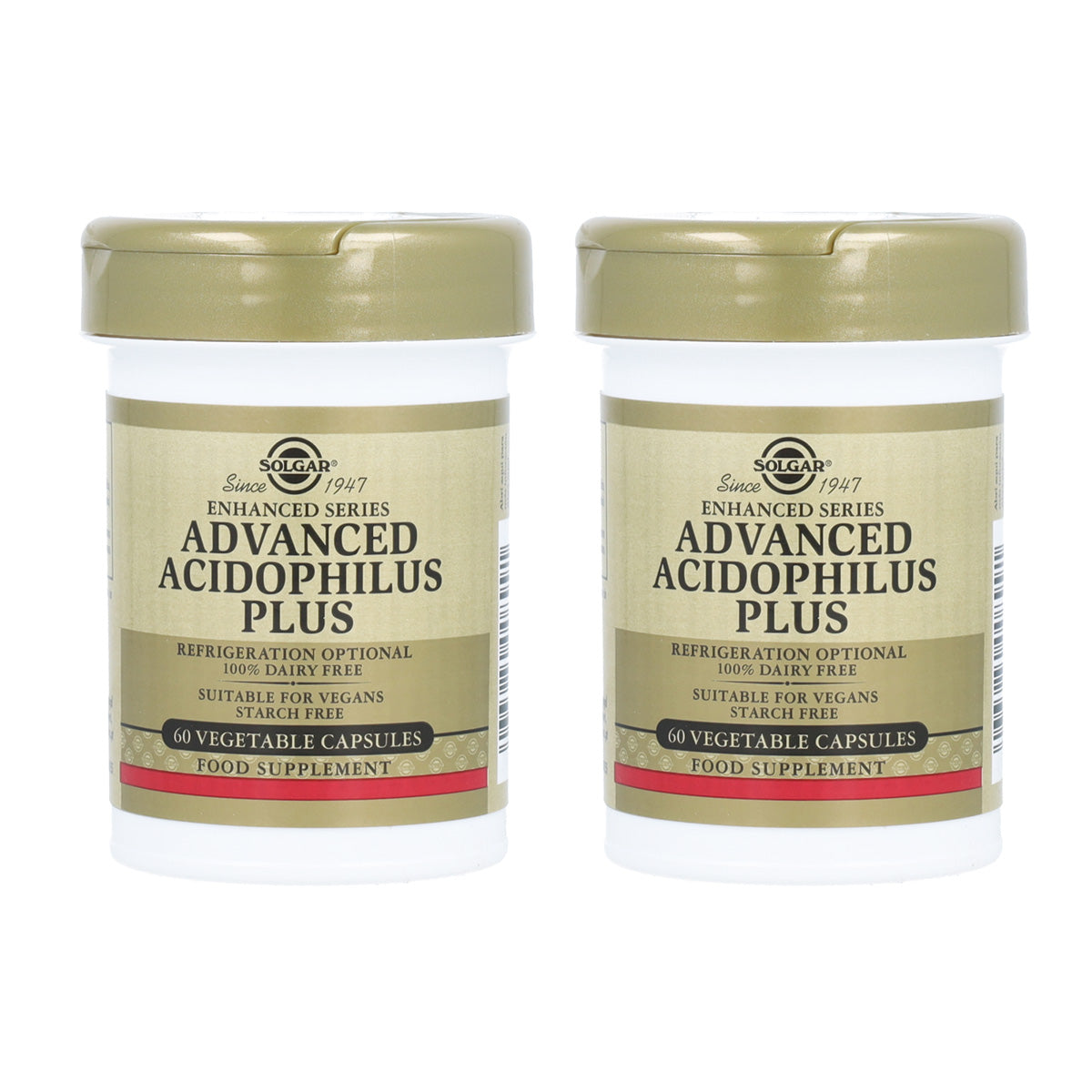 Pack 2x Acidophilus plus avancé Solgar 60 gélules végétales