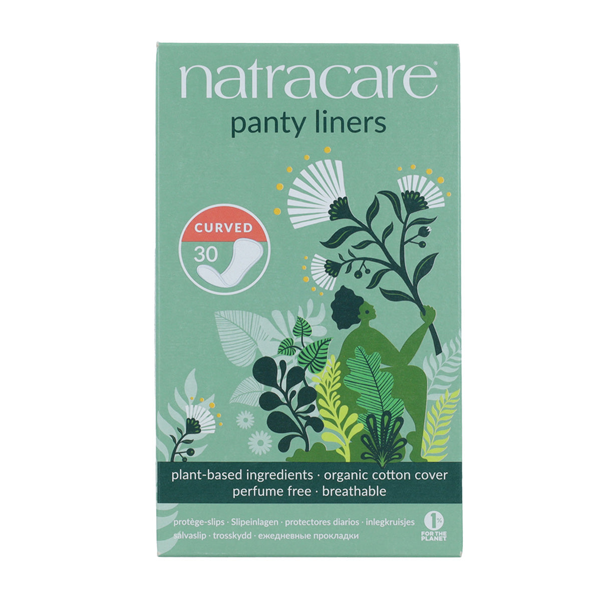 Natracare Anatomical Panty Liners 30 pcs