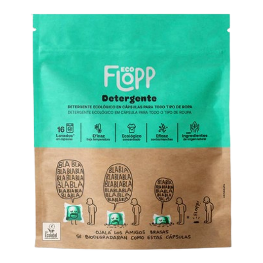 Lessive BIO Eco Pack Flopp, 16 capsules