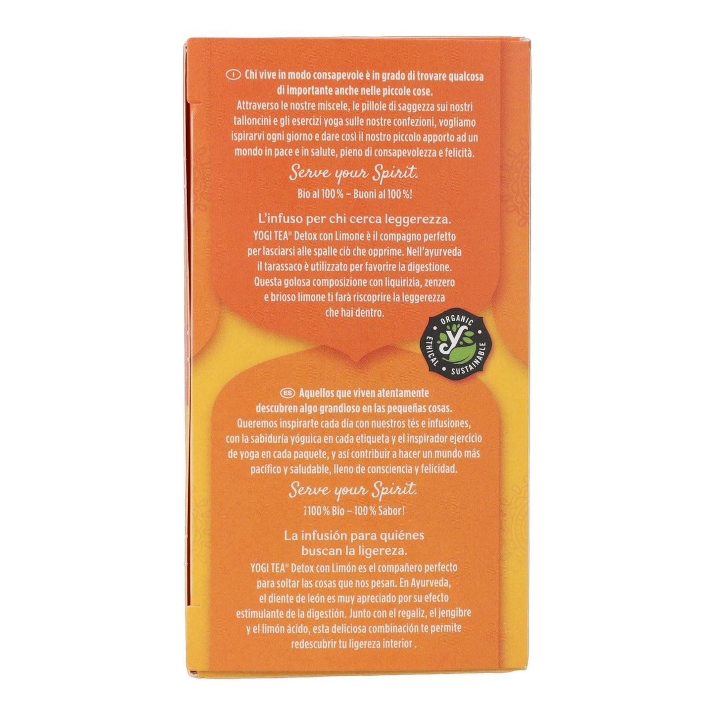 Thé Yogi Bio Détox au citron, 17 sachets