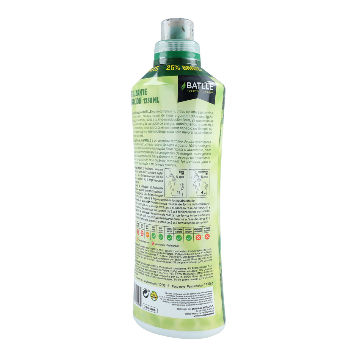 Flüssigdünger Ecoyerba Floración Batlle 1250 ml