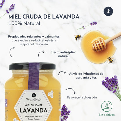 Roher Lavendelhonig Planeta Huerto 500 g