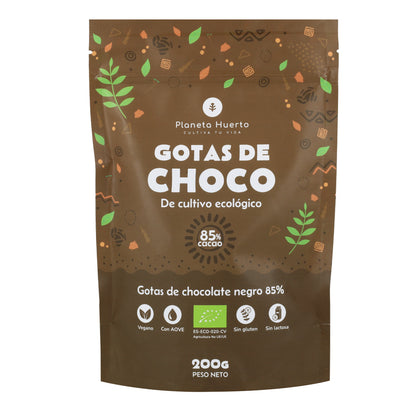 Chocolate Drops 85% cocoa ECO Planeta Huerto 200 g