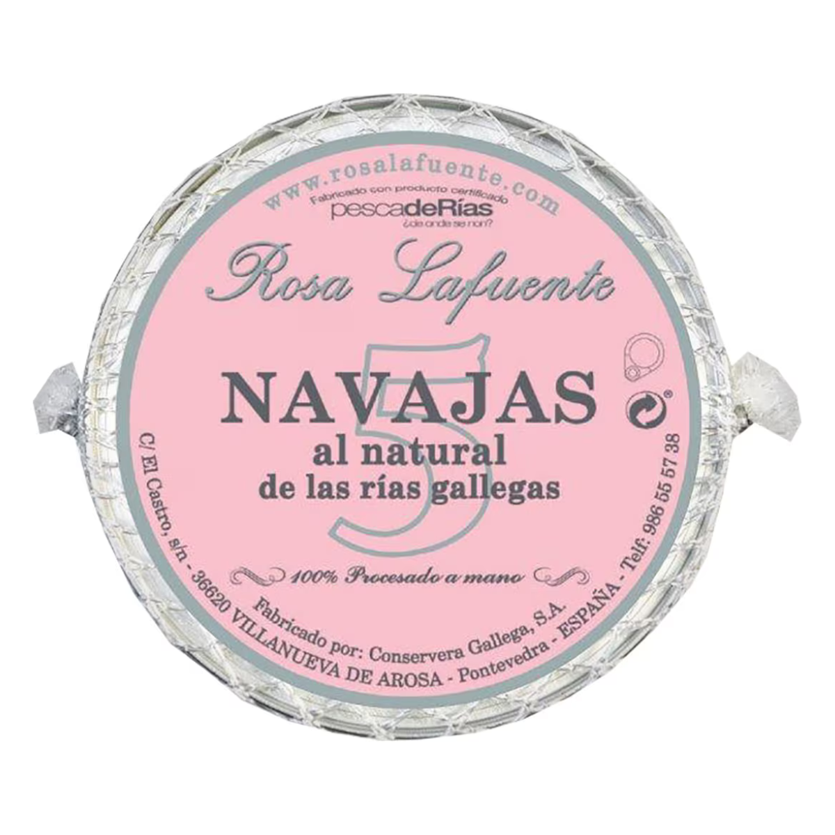 Couteaux naturels des Rías, 6 pièces, Rosa Lafuente, 111 g