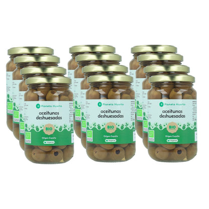 Confezione da 12 olive snocciolate Eco Planeta Huerto 335 g