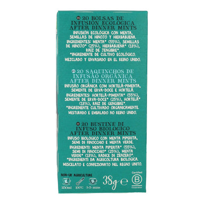 Infusion pour après le dîner Bio Cupper 20 sachets