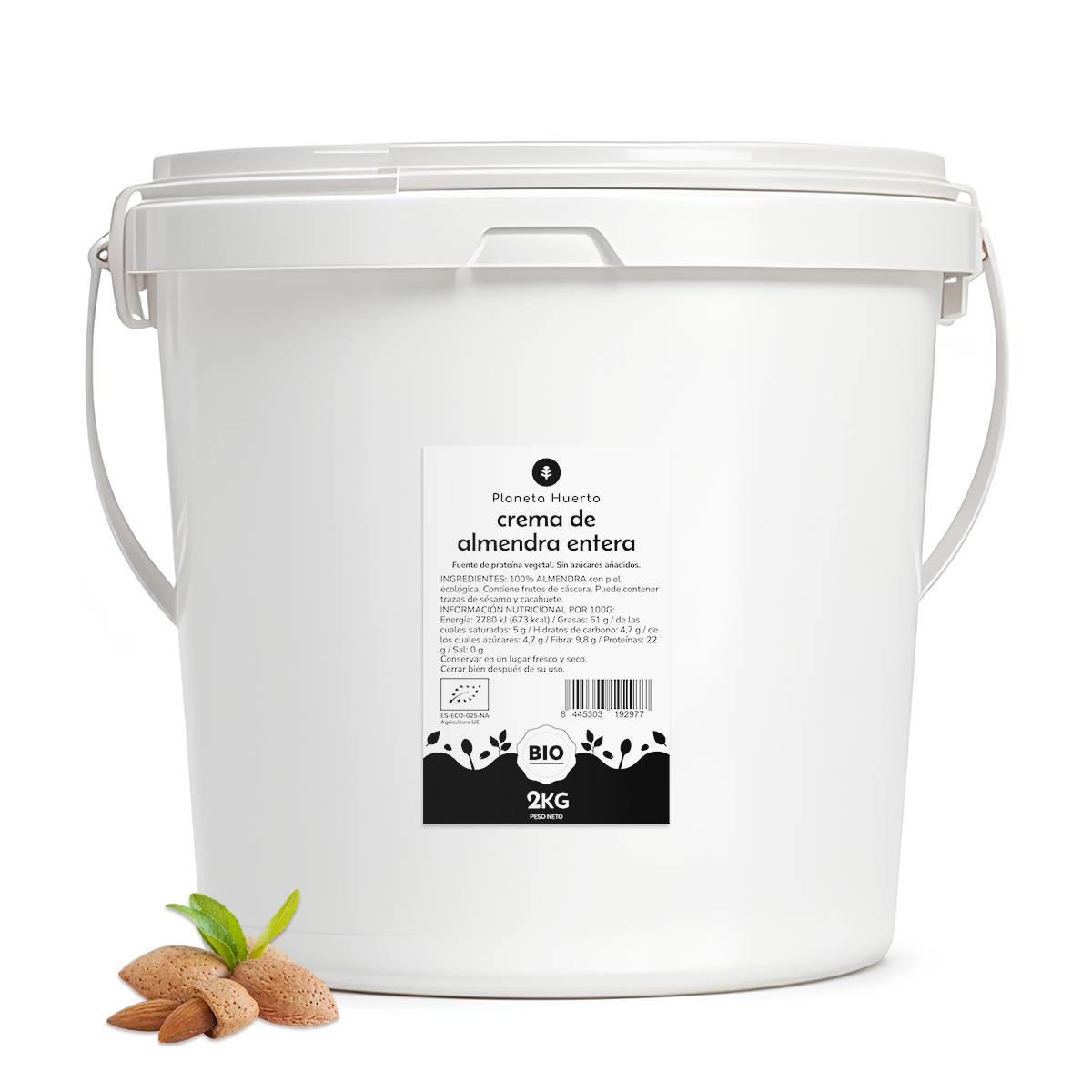 Crème d'amandes entières bio Planeta Huerto 2 kg