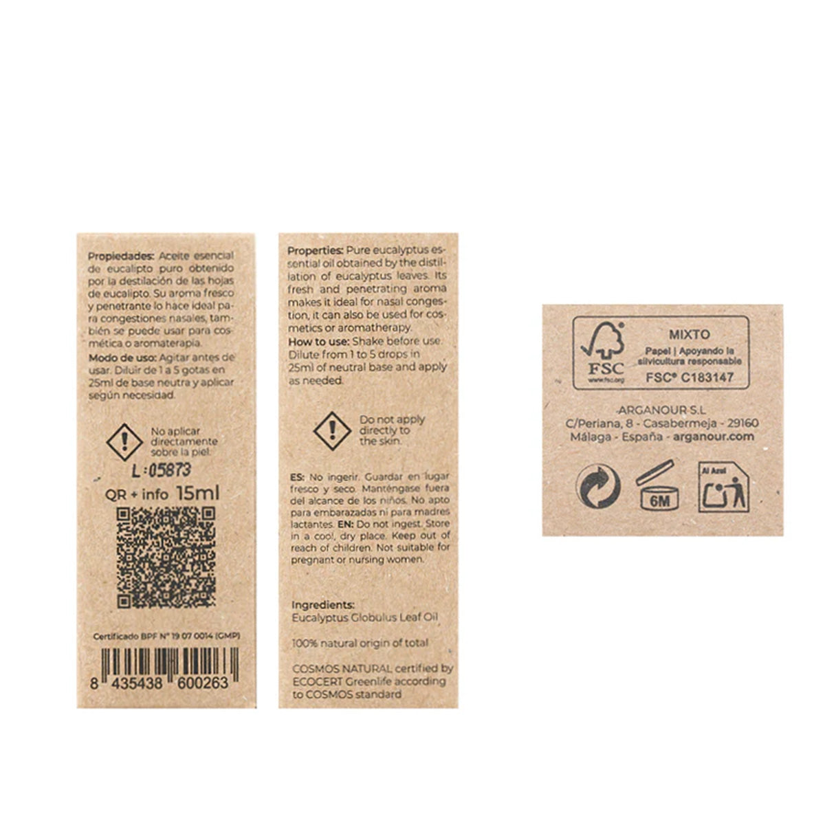 Olejek eteryczny Eukaliptus 100% czysty Arganour 15 ml