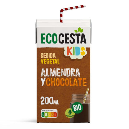 Pakket 24 x Mini-amandeldrank met chocolade Bio Ecocesta 200 ml