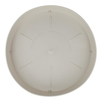 Assiette pot de fleurs Tes couleur écru D 14 x 2