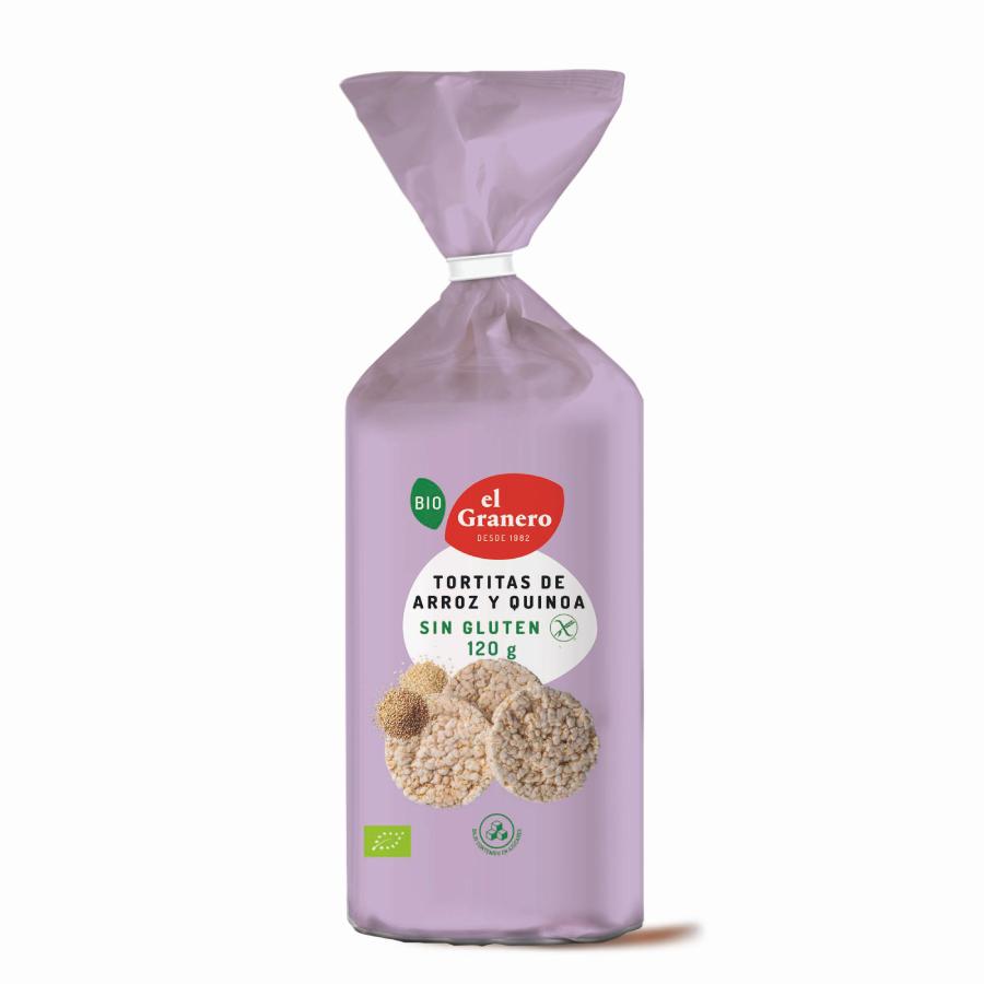 Confezione da 2 fette di riso e quinoa El Granero, 120 g
