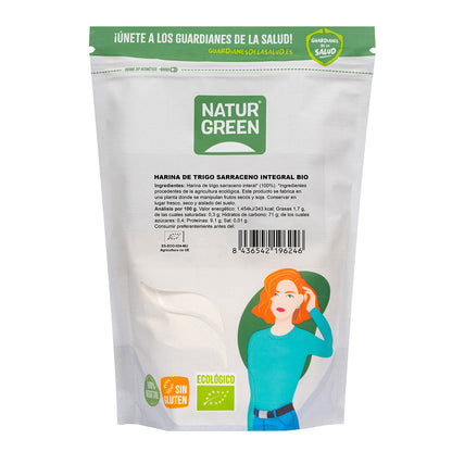 Glutenfreies Vollkorn-Buchweizenmehl NaturGreen 500 g
