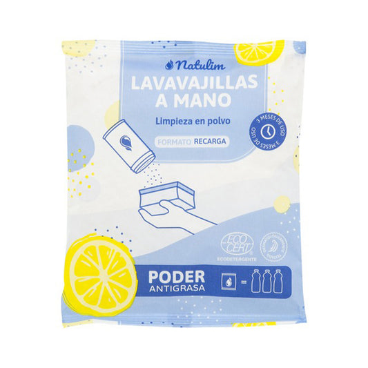 Polvo Lavavajillas a mano limón Natulim 250 g