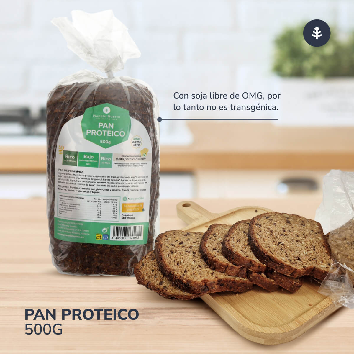 Pain protéiné Planeta Huerto 500 g