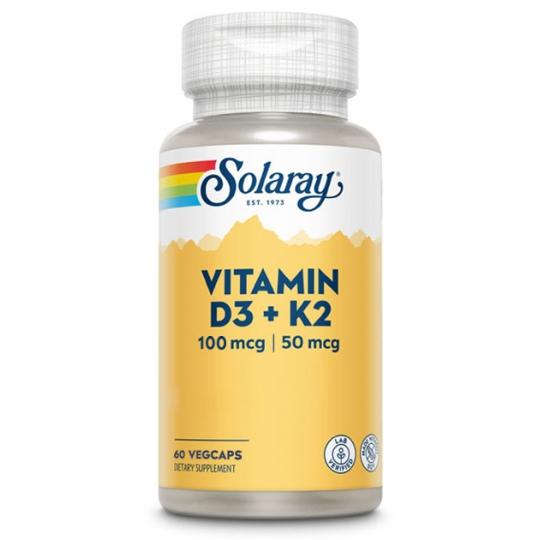 Vitamina D3-K2 Solaray 60 capsule