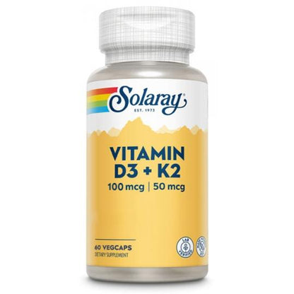 Vitamina D3-K2 Solaray 60 capsule