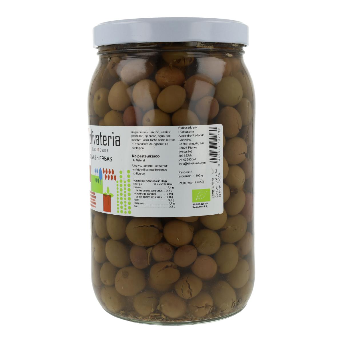 Olives aux herbes Olivateria 1,1 kg (en vrac)