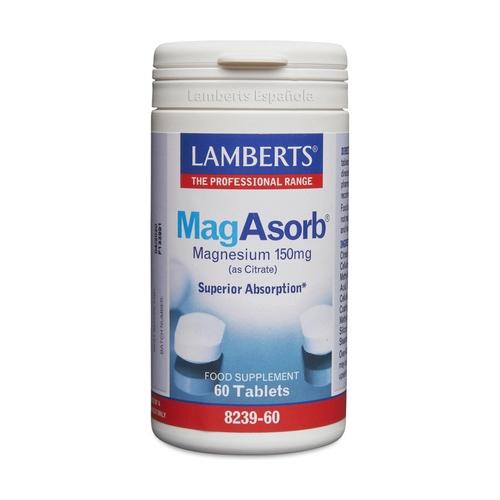 MagAsorb Magnésium biodisponible - Lamberts, 60 comprimés