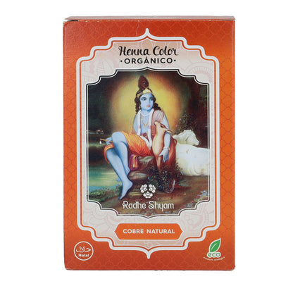 Henna w proszku miedziana, Radhe Shyam, 100 g
