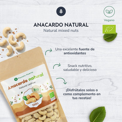 Cashew nuts natural ECO Planeta Huerto 1 kg