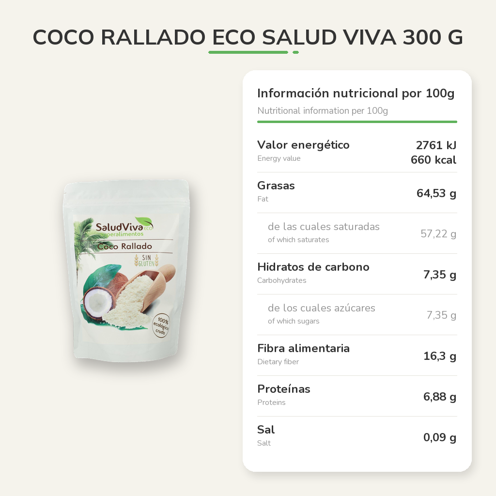 Información nutricional