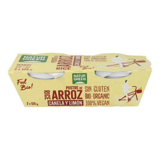 Riz au lait NaturGreen Cannelle Citron, 2 x 125 g