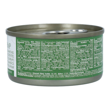 Kit Cat Dosenaufsatz – Thunfisch & Garnelen 80 g Nassfutter für Katzen in Gelatine