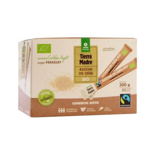Engångspåsar med rörsocker Bio Tierra Madre 60 engångspåsar
