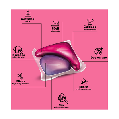 Confezione da 2 detersivi con ammorbidente ECO Flopp 30 capsule