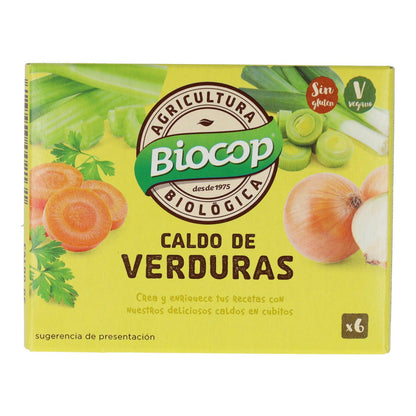 Cubes de bouillon de légumes Biocop, 6 x 10 g