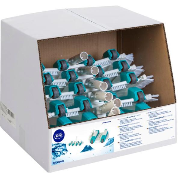 Nettoyeur de fond manuel rotatif 8 roues Gre