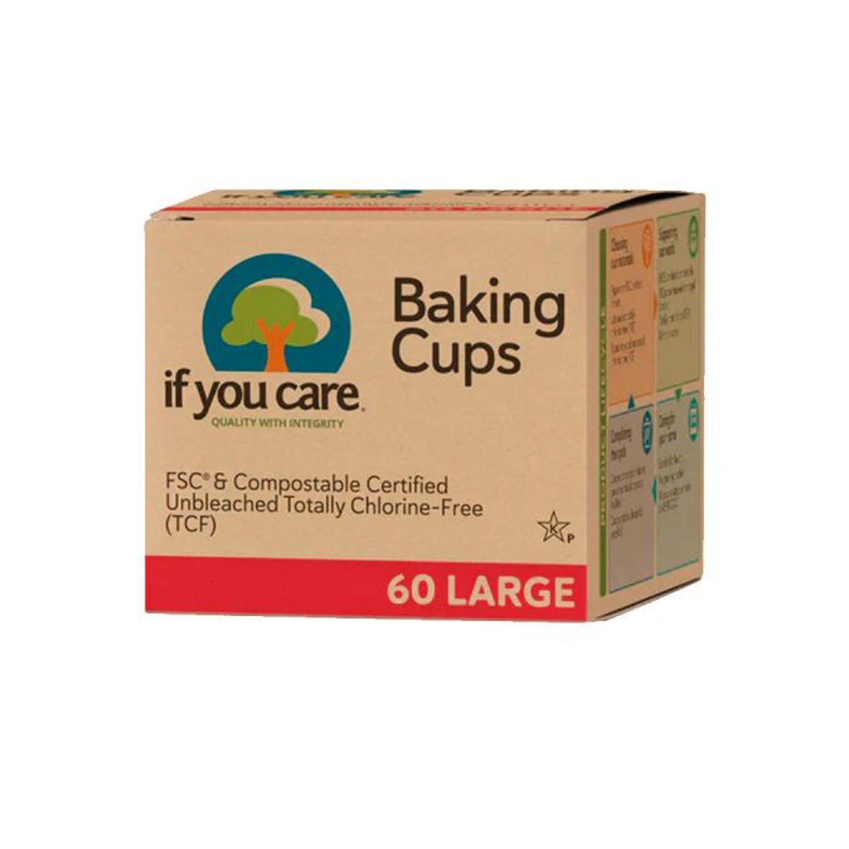 Stampi per muffin in carta medi If you care 60 pz