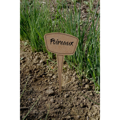 Pack de 5 étiquettes de plantation 30 % fibre écologique