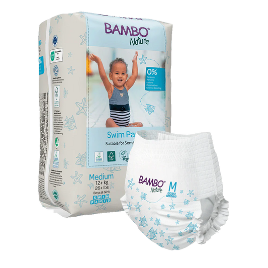 Pañales Pants para Agua Bambo Nature Talla M ( + 12 Kg) Bambo Nature 12 uds