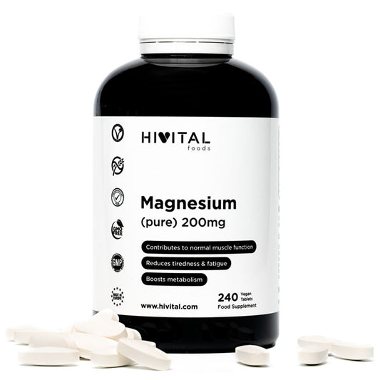 Magnésium 200 mg de citrate de magnésium Hivital 240 comprimés