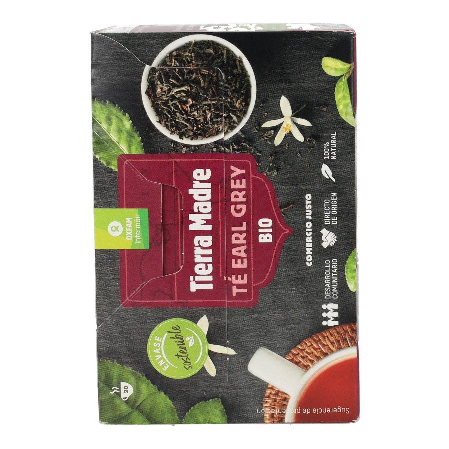 Thé noir bio Earl Grey Fair Trade Tierra Madre Oxfam Intermón 40 g