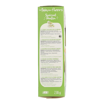 Tranches de pain au sarrasin spécial petit-déjeuner BIO Le Pain de Fleurs 230 g