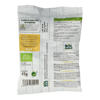 Mini-Buchweizen-Pfannkuchen Bio glutenfrei Sol Natural 45 g