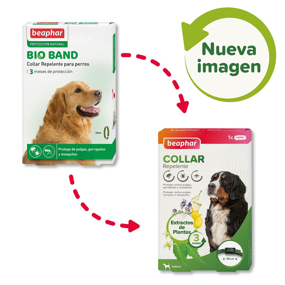 Collier répulsif Bio Band pour chiens Beaphar 65 cm