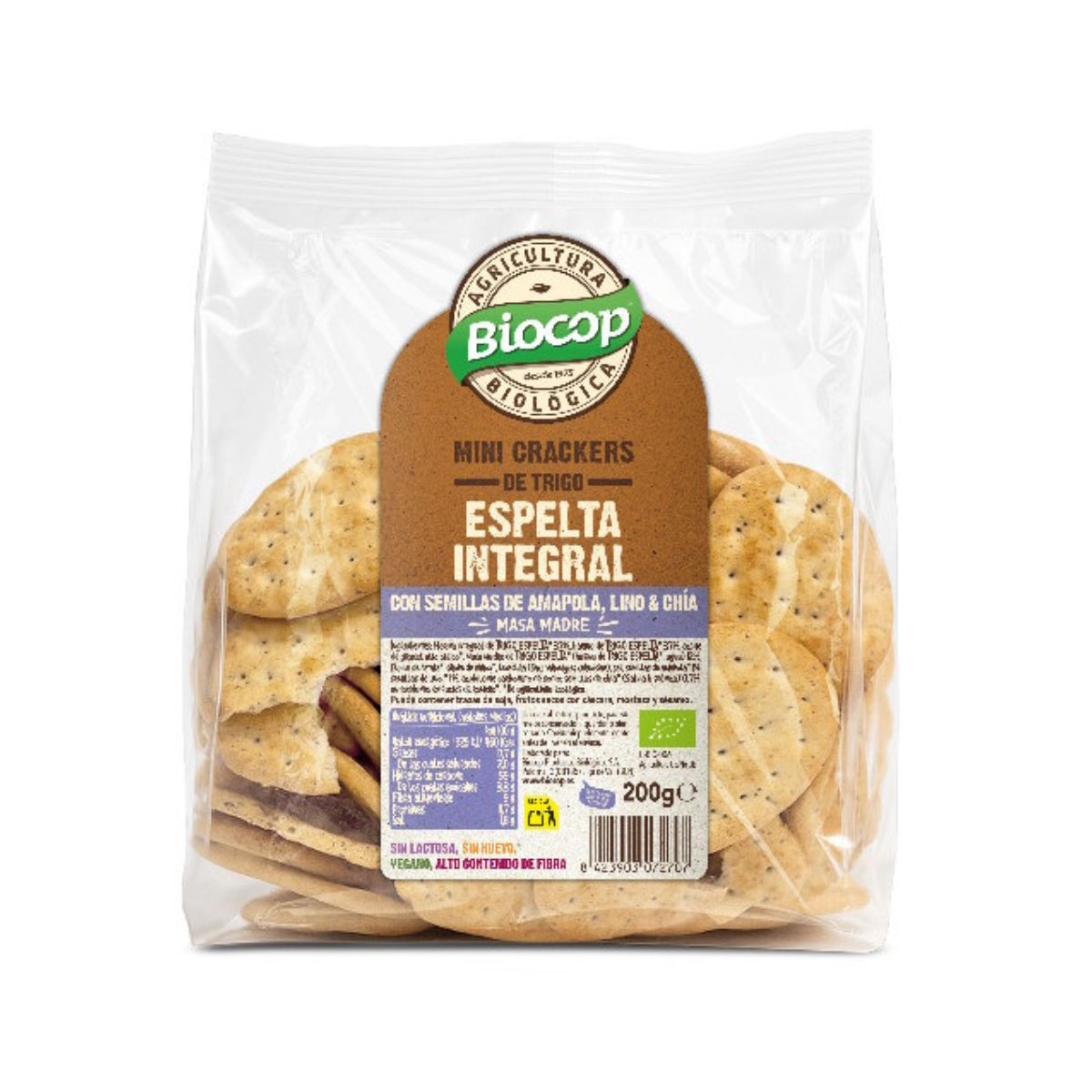 Mini cracker di farro con chia Biocop 200 g