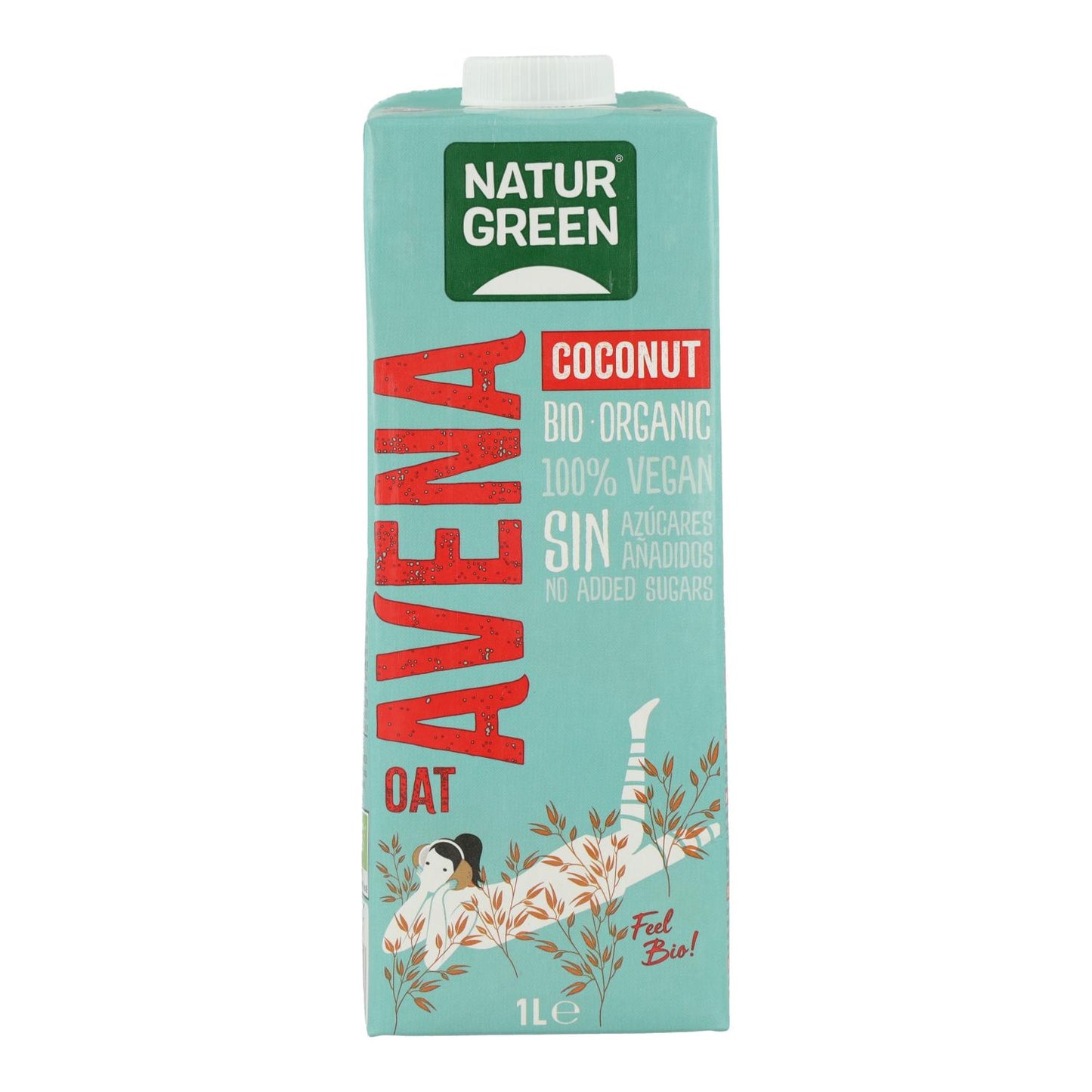 6er-Pack Bio-Hafer-Kokos-Getränk NaturGreen 1 l