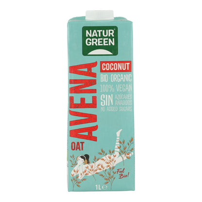 6er-Pack Bio-Hafer-Kokos-Getränk NaturGreen 1 l
