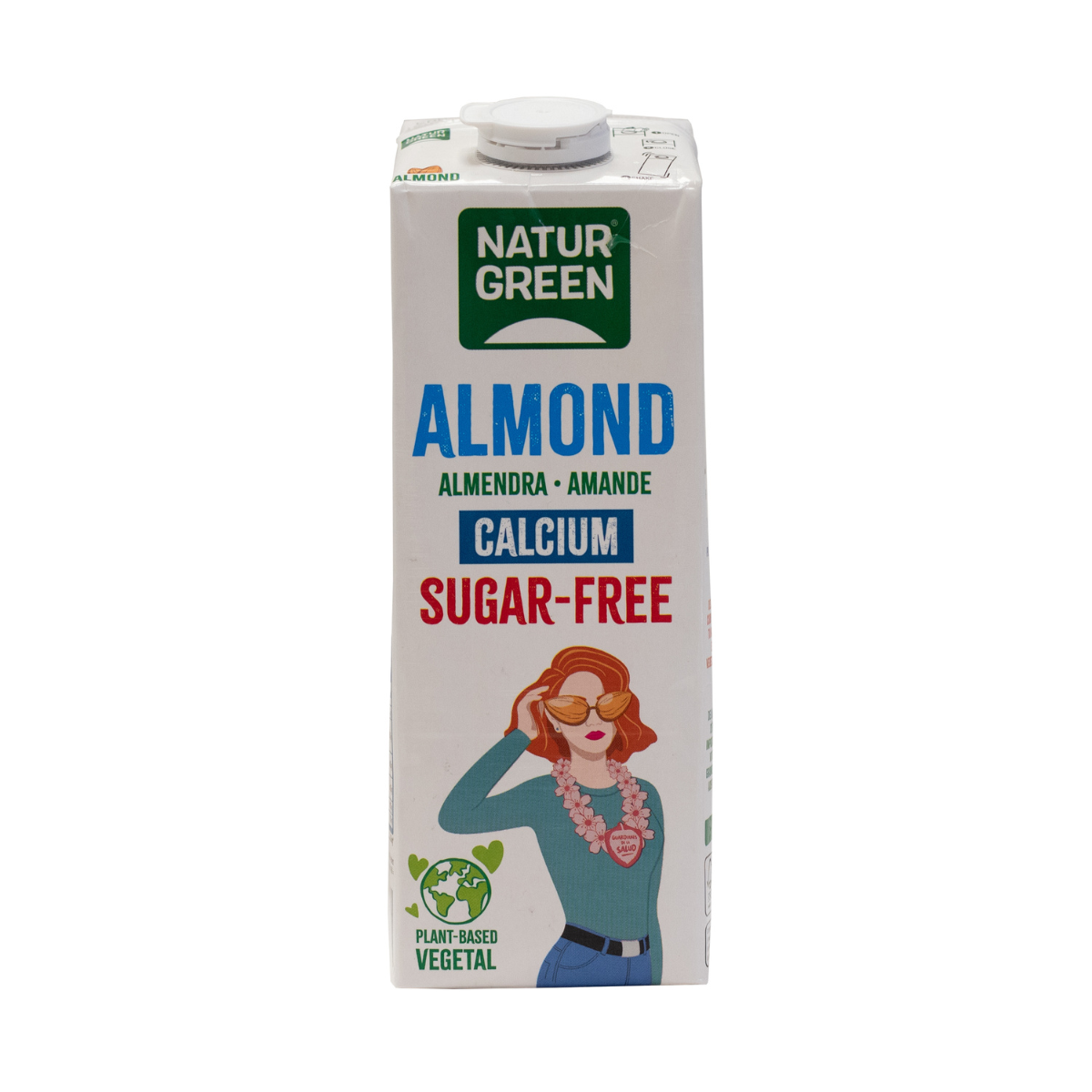 Pflanzliches Getränk Almond ohne Zucker und Kalzium NaturGreen 1 Liter